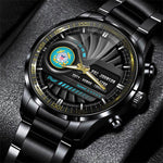 U.S. Coast Guard Fashion Watch Duty Honor Courage Black Wrist Watch Personalized Military Gift