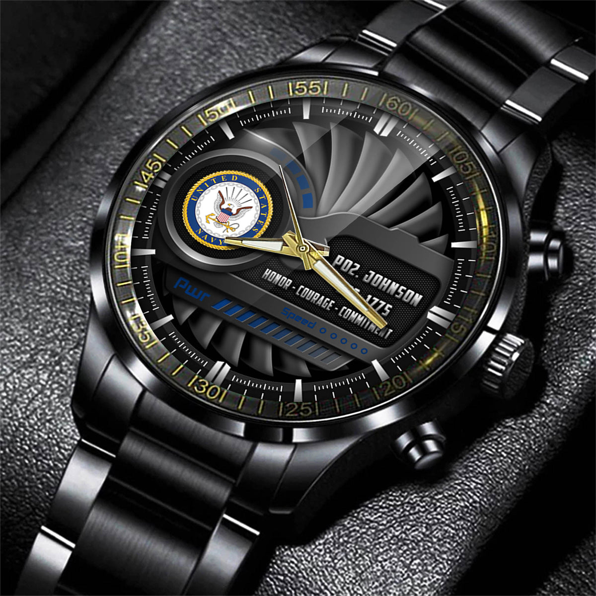 Military Fashion Watch Duty Honor Courage US Navy Watch Personalized Military Gift