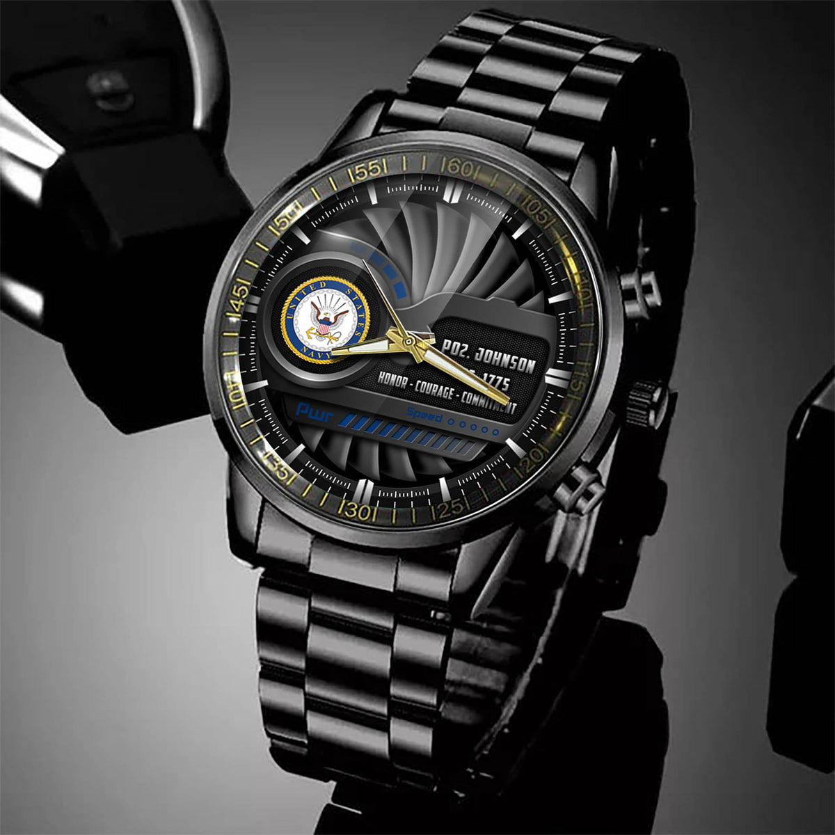 Military Fashion Watch Duty Honor Courage US Navy Watch Personalized Military Gift