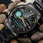 U.S. Coast Guard Fashion Watch Duty Honor Courage Black Wrist Watch Personalized Military Gift