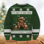 Dad Custom Ugly Wool Sweater It's Not A Dad Bod It's A Father Figure Bear Personalized Christmas Gift
