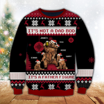 Dad Custom Ugly Wool Sweater It's Not A Dad Bod It's A Father Figure Bear Personalized Christmas Gift