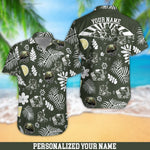 Military Helmet Boots Summer Hawaiian Shirt Dark Green Military Hawaiian Shirt Personalized Soldier Gift