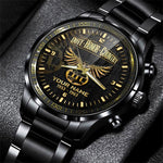 Vietnam Veteran Eagle Fashion Watch Duty Honor Country Black & Gold Watch Personalized Gift For Vietnam Veteran