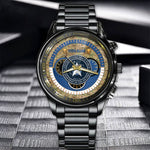 US Space Force Guardians Watch Department Of The Air Force Military Black Fashion Watch Personalized Space Force Gift