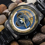 US Space Force Guardians Watch Department Of The Air Force Military Black Fashion Watch Personalized Space Force Gift