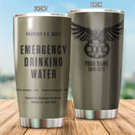 Vietnam Veteran Green Tumbler Emergency Drink Water Eagle Tumbler Personalized Soldier Gift
