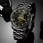 US Space Force Logo Custom Military Fashion Watch Duty Honor Country Space Force Personalized Your Name And Rank