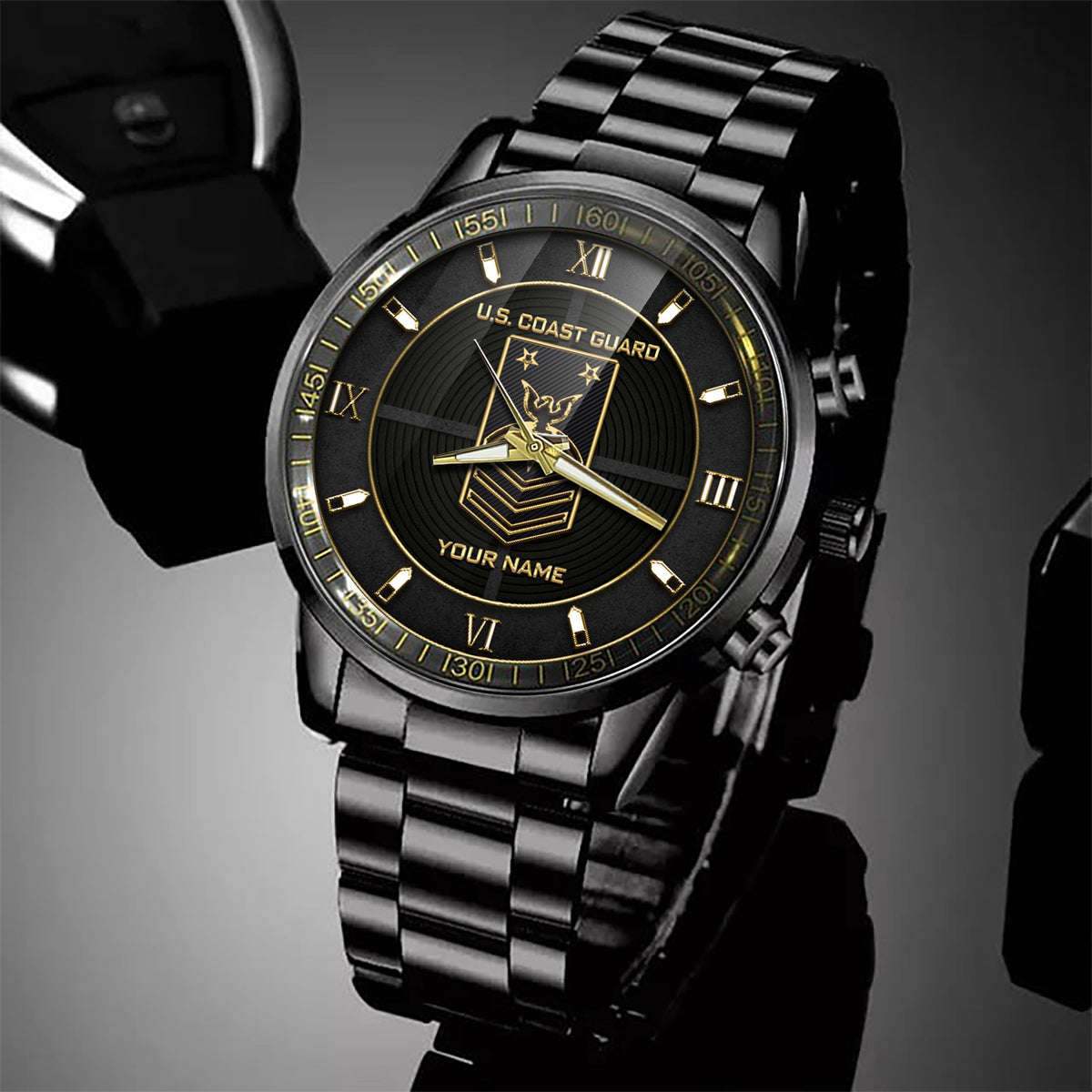 U.S Coast Guard Watch Thanks For Your Service Coast Guard Military Fashion Watch Custom Gift