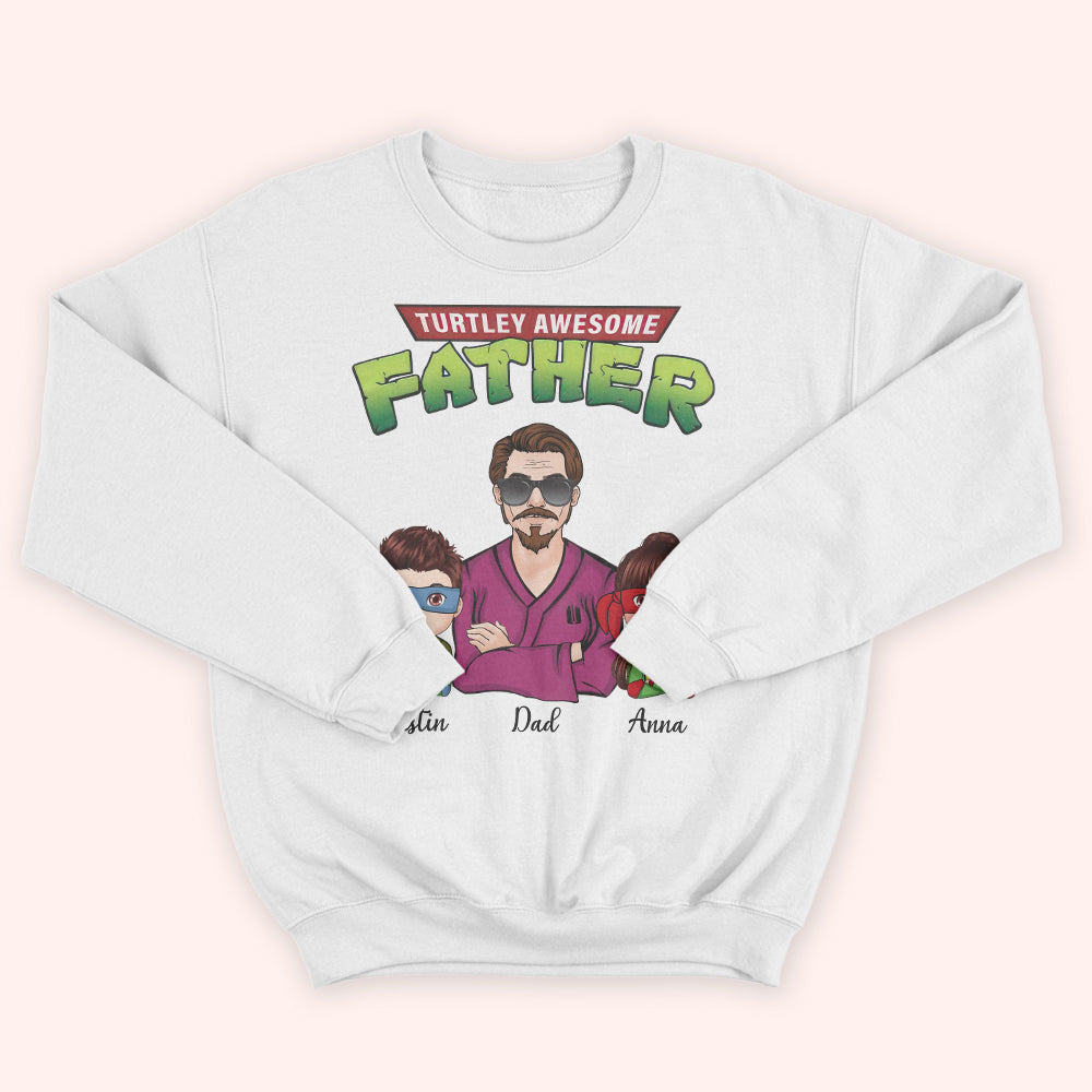 Dad Custom Shirt Turtley Awesome Father Personalized Gift