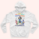 Teacher Custom Shirt It's A Good Day To Teach Tiny Human Crayon Personalized Gift