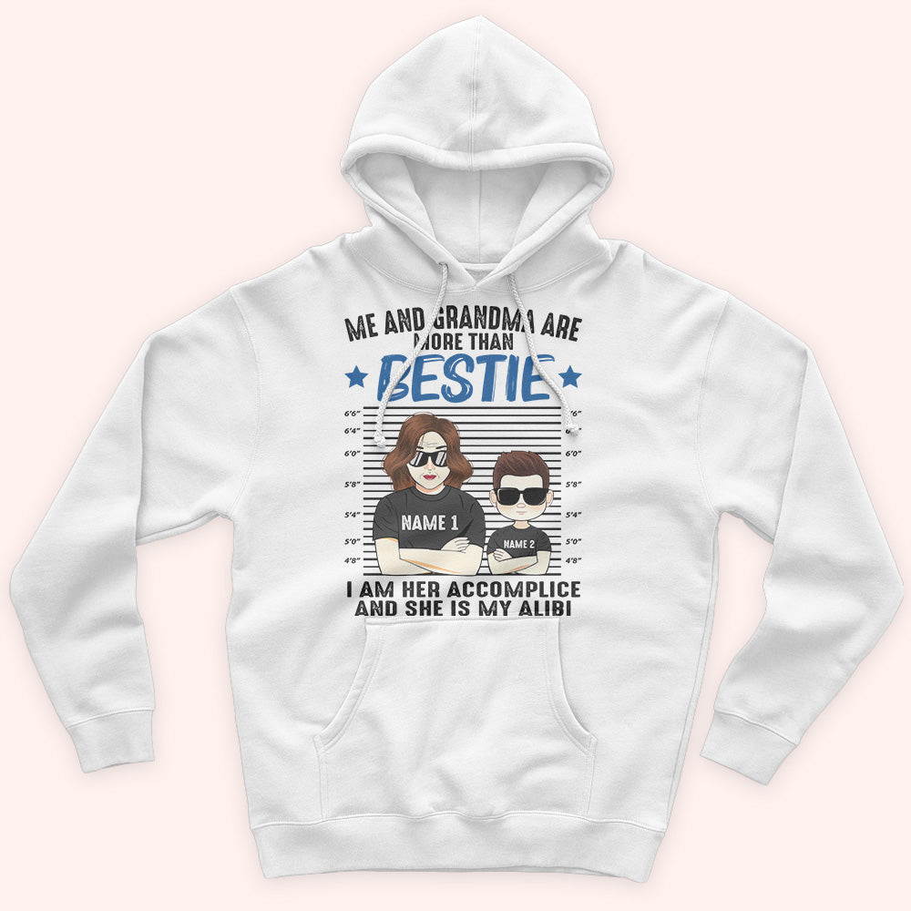 Grandma And Grandkids Custom Shirt More Than Besties Accomplice And Alibi Personalized Gift