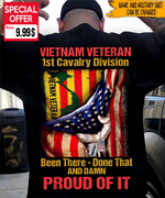 Vietnam Veteran Custom Shirt Been There Done That And Damn Proud Of It Personalized Gift