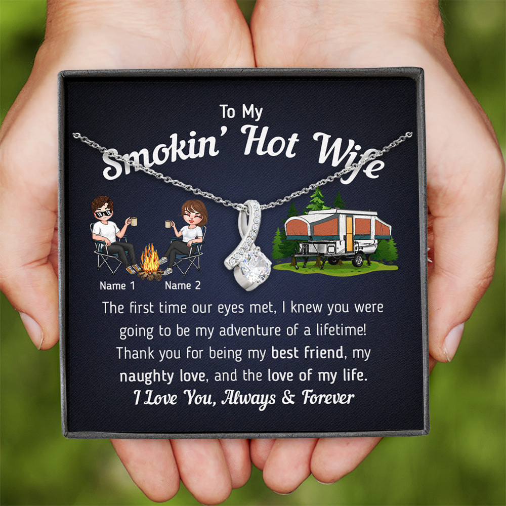 Camping Custom Alluring Beauty Necklace My Adventure Of A Lifetime I Love You Personalized Gift