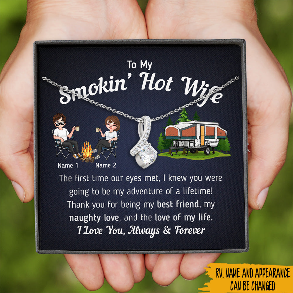 Camping Custom Alluring Beauty Necklace My Adventure Of A Lifetime I Love You Personalized Gift