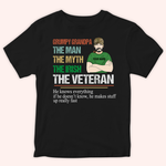 Veteran Custom Shirt The Man The Myth The Irish The Veteran Personalized Gift