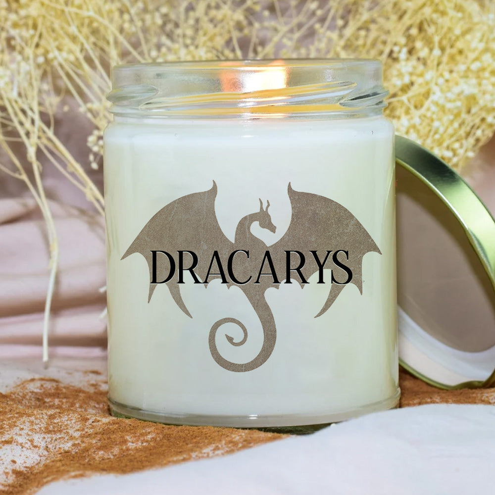 House Of The Dragon Custom Soy Wax Candle Dracarys Personalized Gift