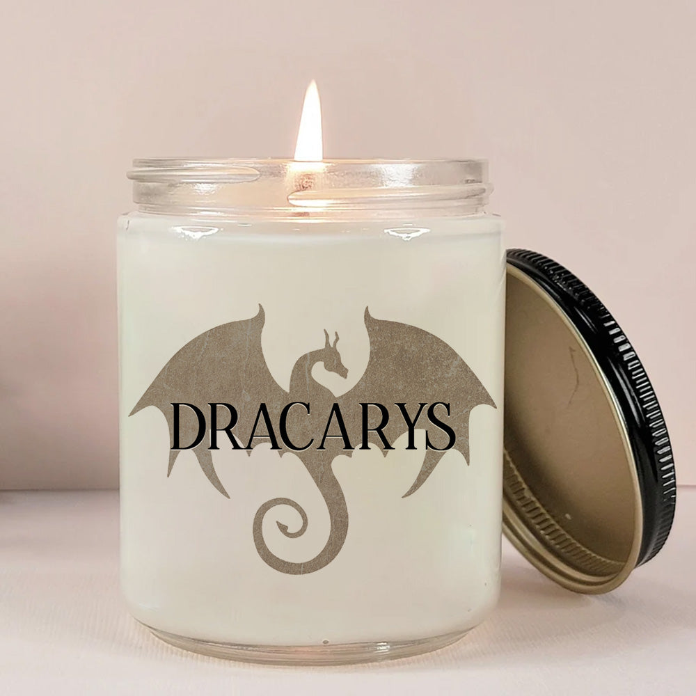 House Of The Dragon Custom Soy Wax Candle Dracarys Personalized Gift