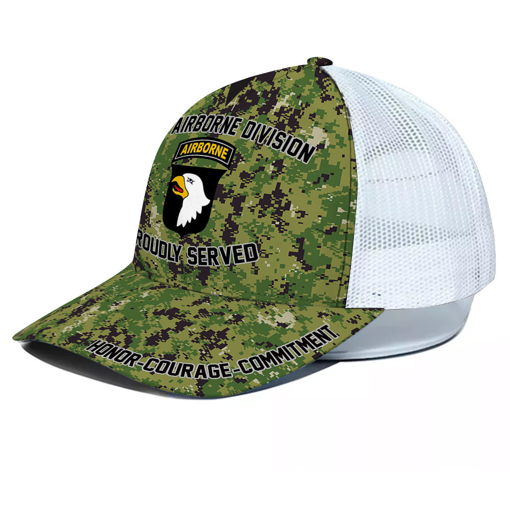 Veteran Custom Cap Proudly Served Personalized Gift