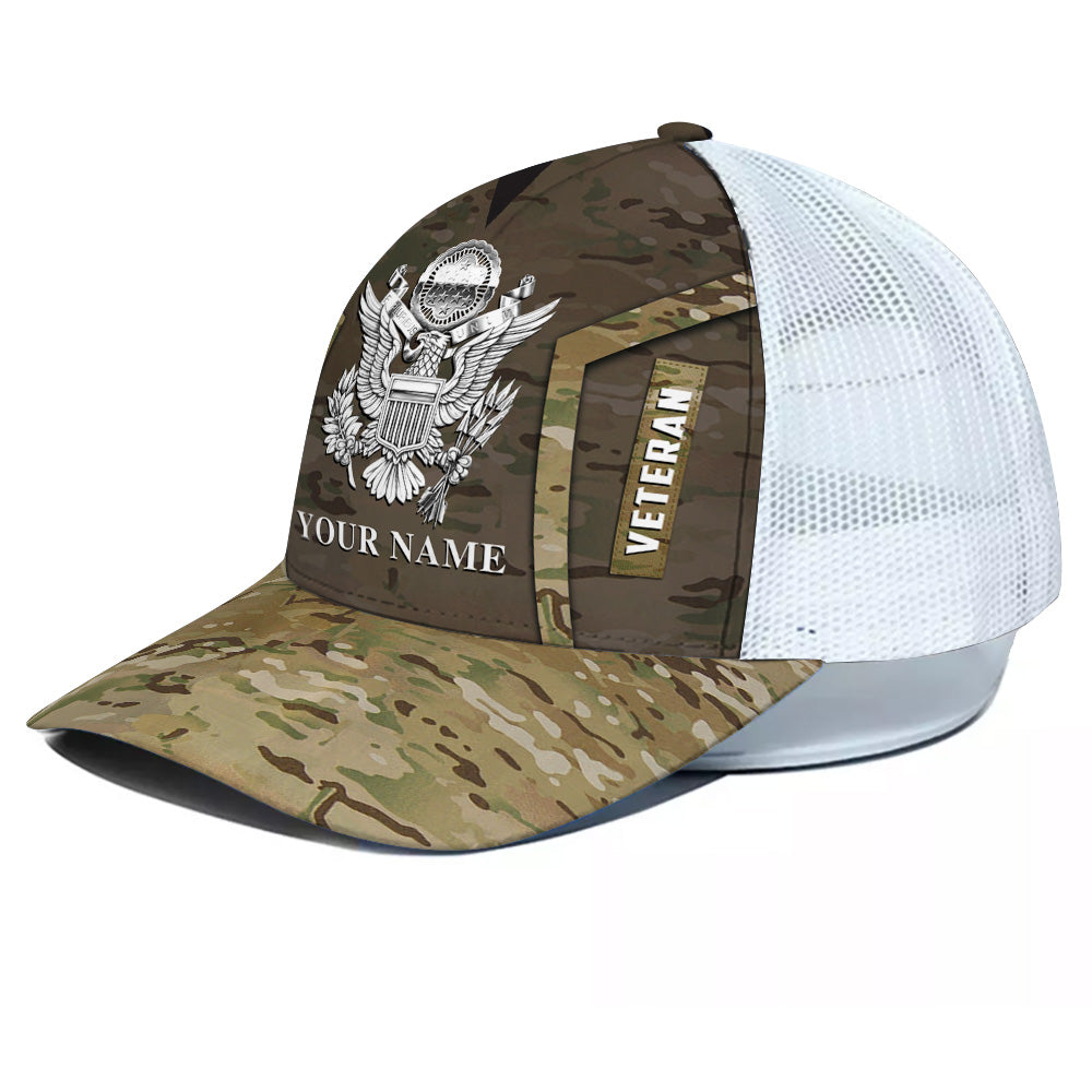 Veteran Custom Cap Proudly Served Personalized Gift