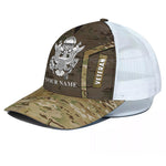 Veteran Custom Cap Proudly Served Personalized Gift