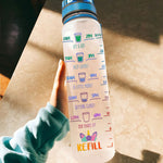 Unicorn Custom Tracker Bottle Suck It Up Buttercup Drink Your Effin Water Personalized Gift