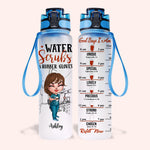 Nurse Custom Tracker Bottle Water Scrubs God Says I Am Personalized Gift