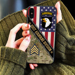 Veteran Custom PhoneCase Division And Rank Personalized Gift