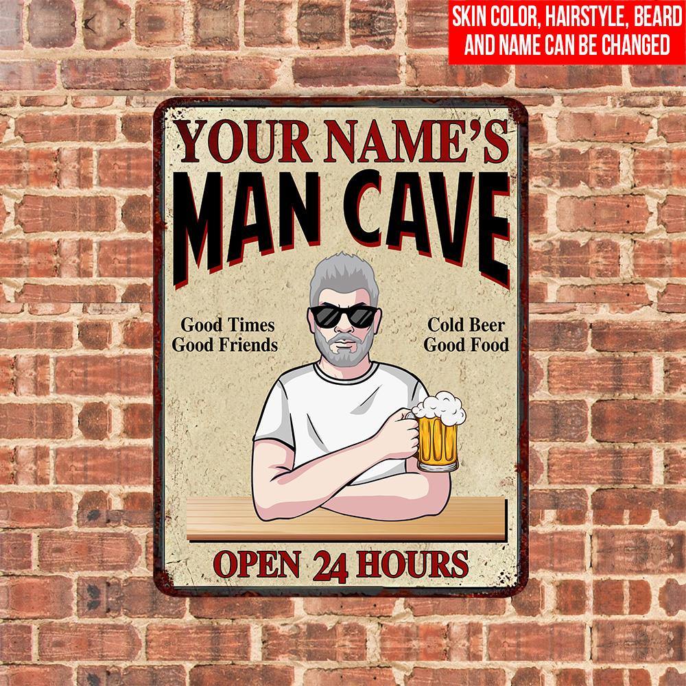 Beer Custom Metal Sign Man Cave Good Friends Cold Beer Personalized Gift - PERSONAL84