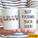 Bestie Custom Mug Best Fucking Friend Ever Funny Penis Personalized Gift - PERSONAL84