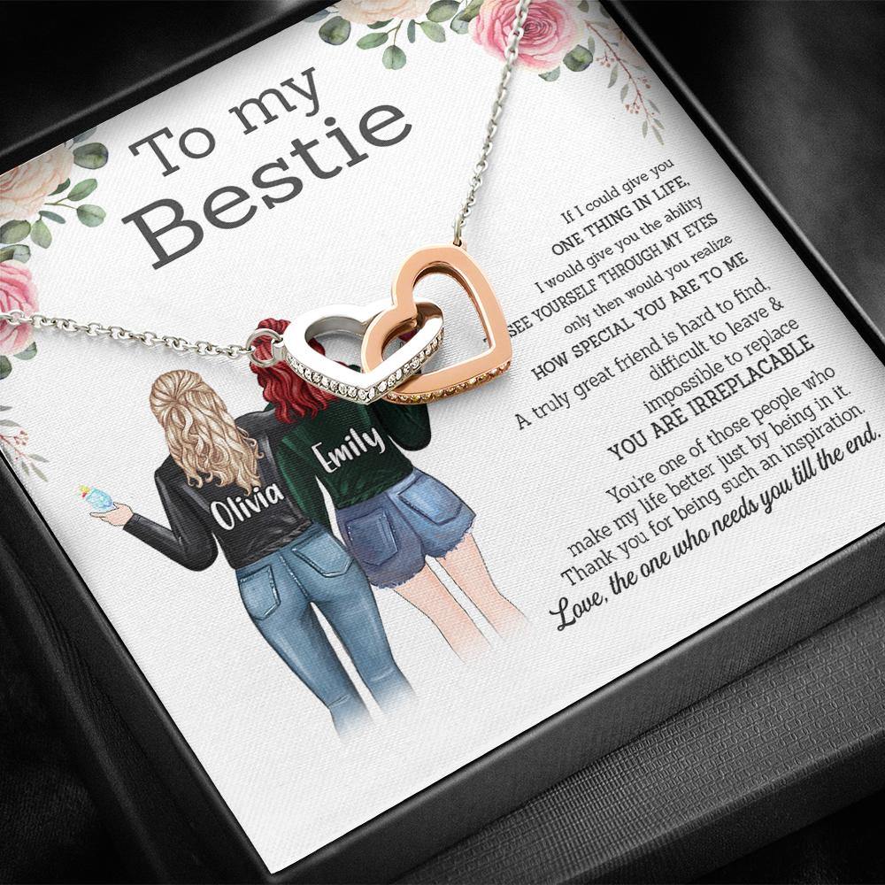 Bestie Custom Necklace If I Could Give You One Thing In Life Unbiological Sister Personalized Gift - PERSONAL84