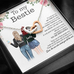 Bestie Custom Necklace If I Could Give You One Thing In Life Unbiological Sister Personalized Gift - PERSONAL84