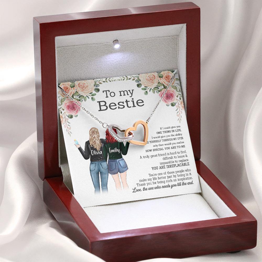 Bestie Custom Necklace If I Could Give You One Thing In Life Unbiological Sister Personalized Gift - PERSONAL84