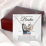 Bestie Custom Necklace When You Tie This Round Personalized Gift For Best Friend - PERSONAL84