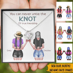 Bestie Custom Necklace You Can Never Untie The Knot Of True Friendship Personalized Gift - PERSONAL84