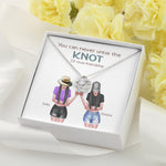 Bestie Custom Necklace You Can Never Untie The Knot Of True Friendship Personalized Gift - PERSONAL84