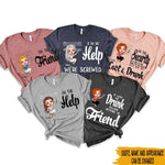 Bestie Trip Custom Shirt If Lost or Drunk Please Return to Friend Funny Girl's Night Out Personalized Best Friend Gift - PERSONAL84