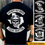 Biker Custom Shirt Grumpy Old Biker Custom State Chapter Personalized Gift - PERSONAL84
