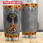 Black x Jesus Tumbler Customized Name Afro Girl - PERSONAL84