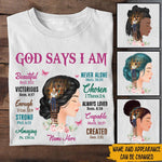 Book Reader Custom Shirt God Says I Am Personalized Gift For Book Lovers - PERSONAL84