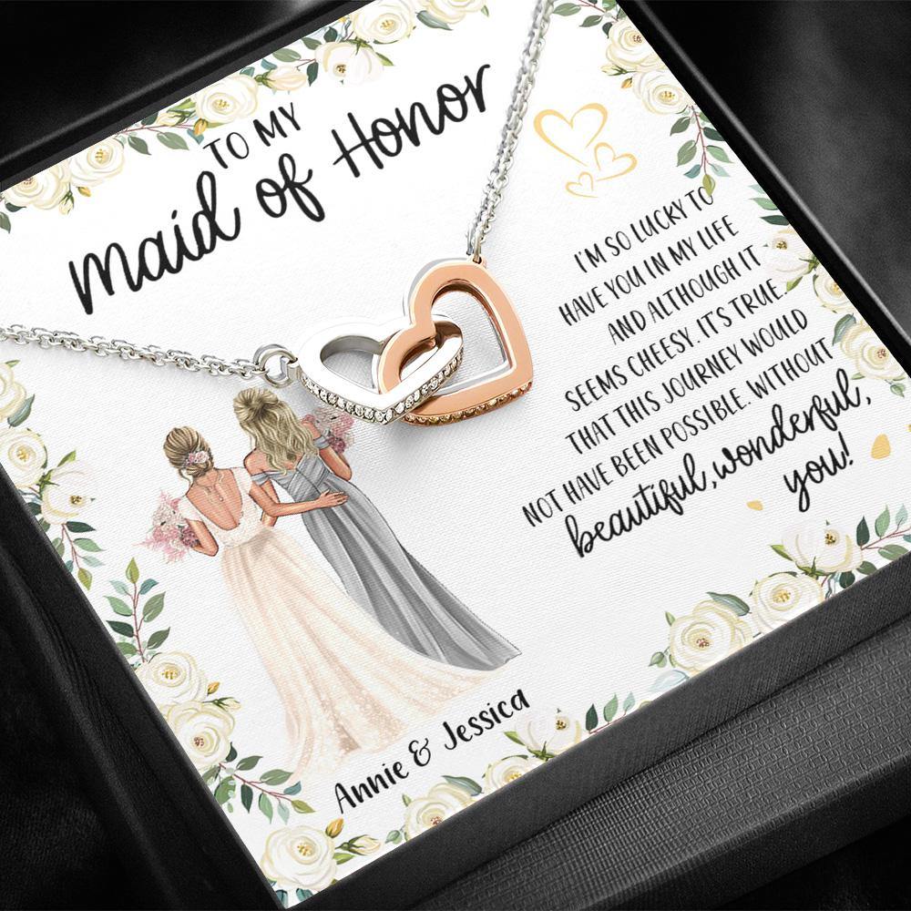 Bridesmaid Custom Necklace I'm So Lucky To Have You Personalized Gift - PERSONAL84