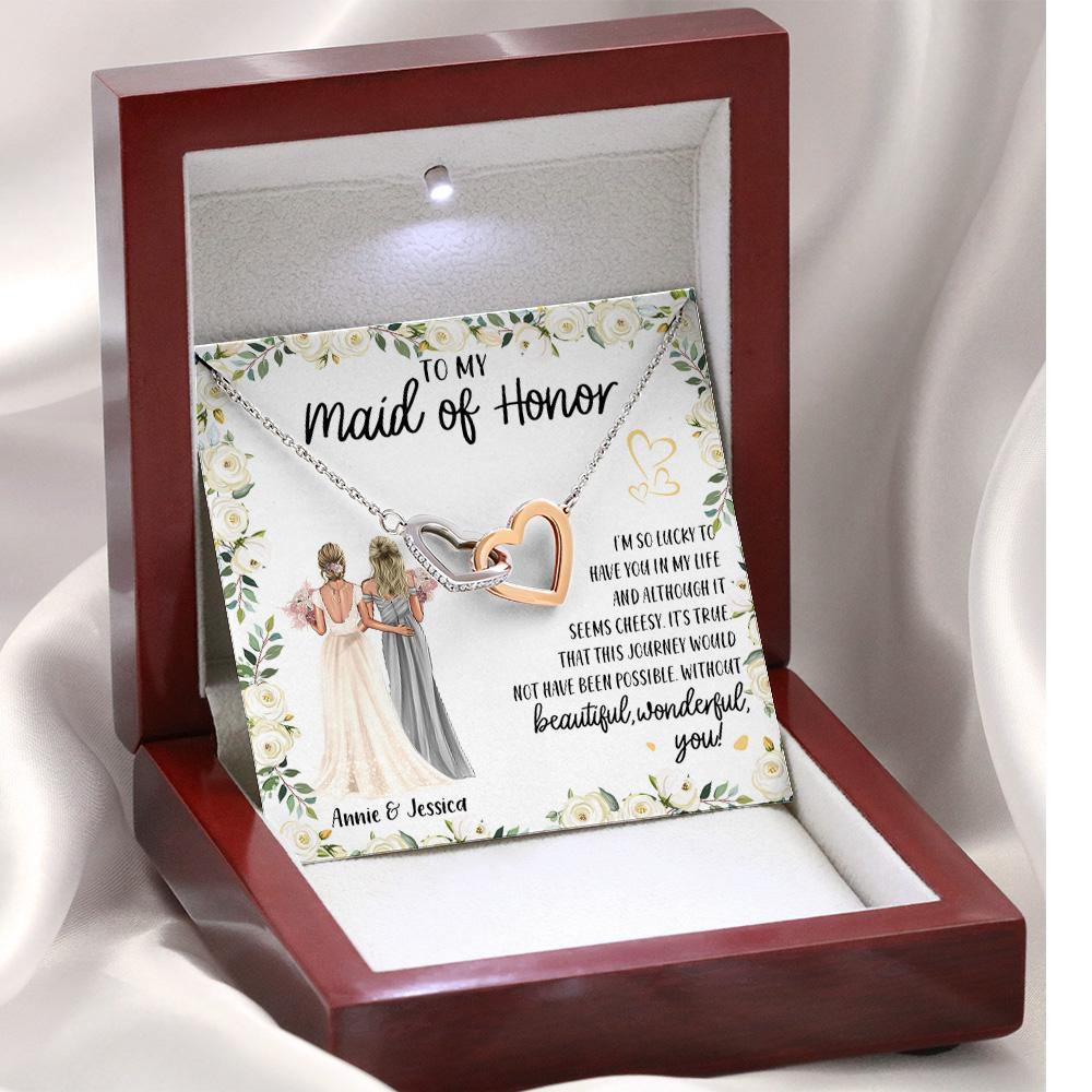 Bridesmaid Custom Necklace I'm So Lucky To Have You Personalized Gift - PERSONAL84