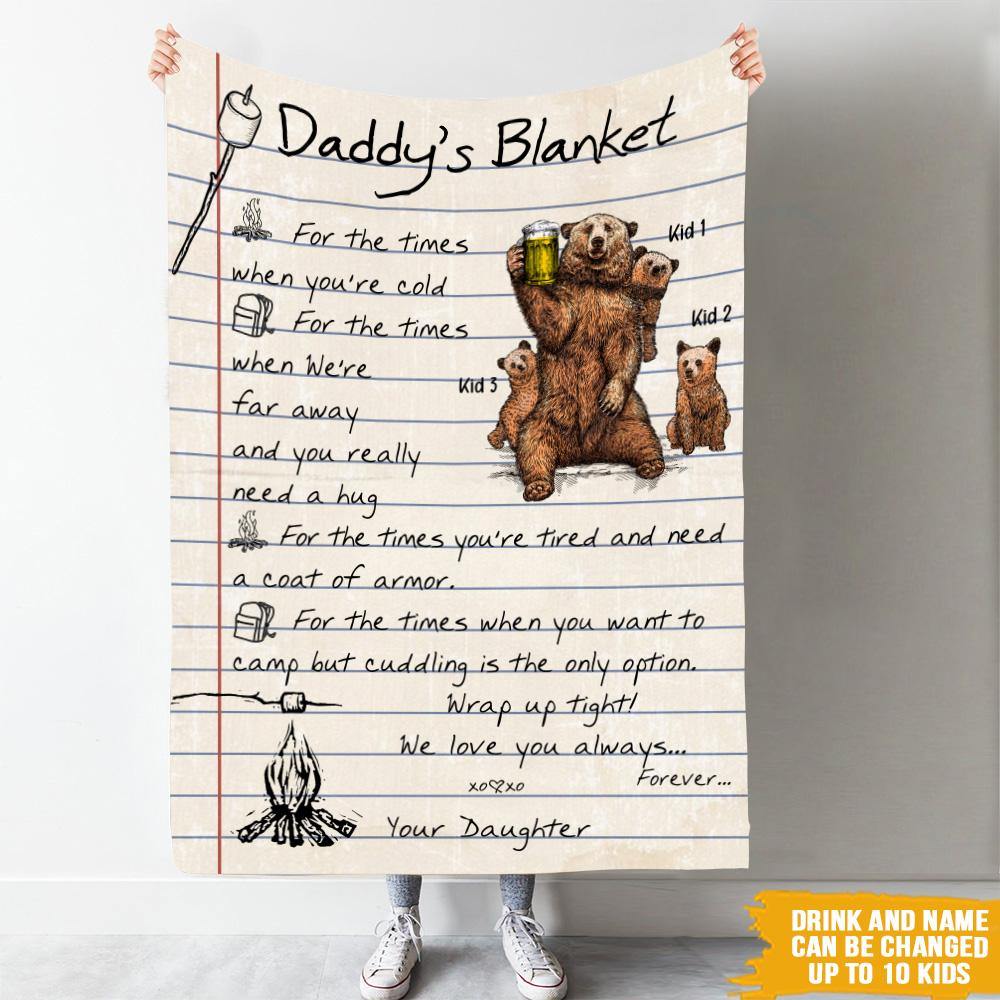 Camping Custom Blanket For The Times You Want To Camp Father's Day Personalized Gift - PERSONAL84