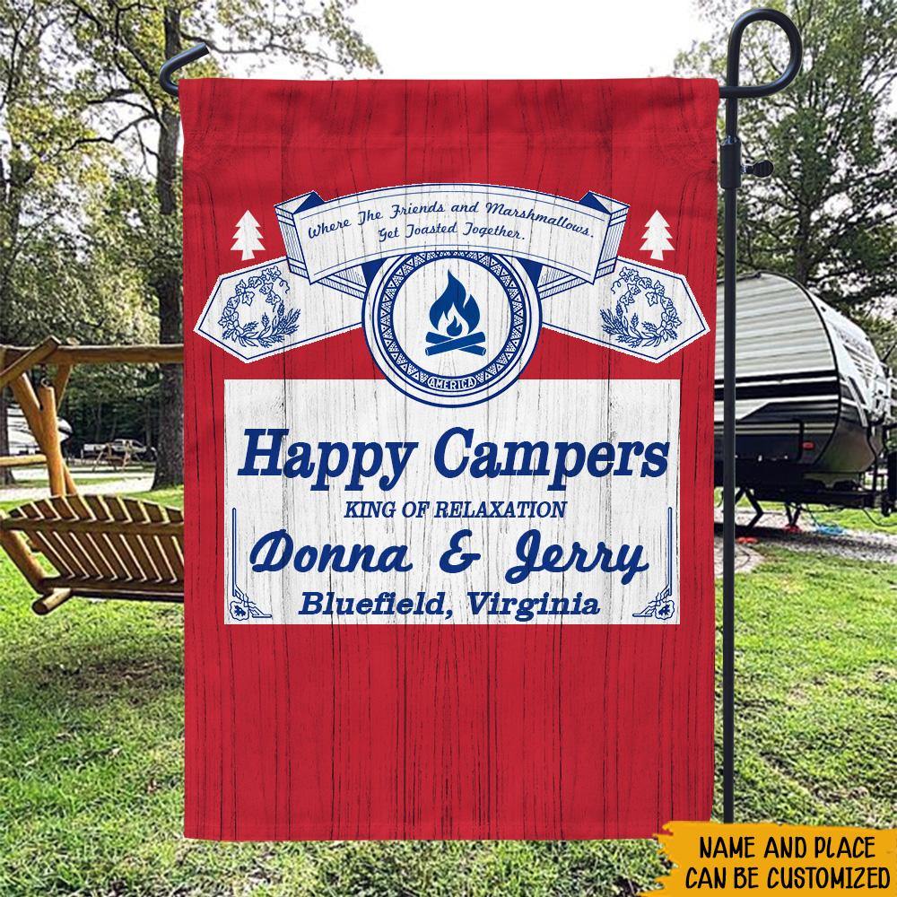 Camping Custom Garden Flag King Of Relaxtion Personalized Gift - PERSONAL84