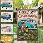Camping Custom Garden Flag Welcome - PERSONAL84