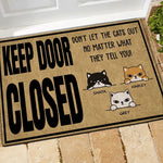 Cat Doormat Customized Don't Let The Cat Out - PERSONAL84