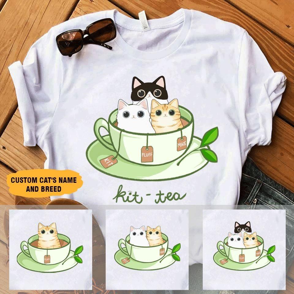 Cat, Tea Shirt Personalized Name And Color Kit-Tea - PERSONAL84