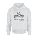 Charles Bukowski I Don't Hate People - Standard Hoodie - PERSONAL84