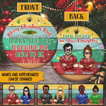 Christmas Gift For Dad Thank You For Teaching Me How To Be A Man Personalized Gift For Father From Daughter - PERSONAL84