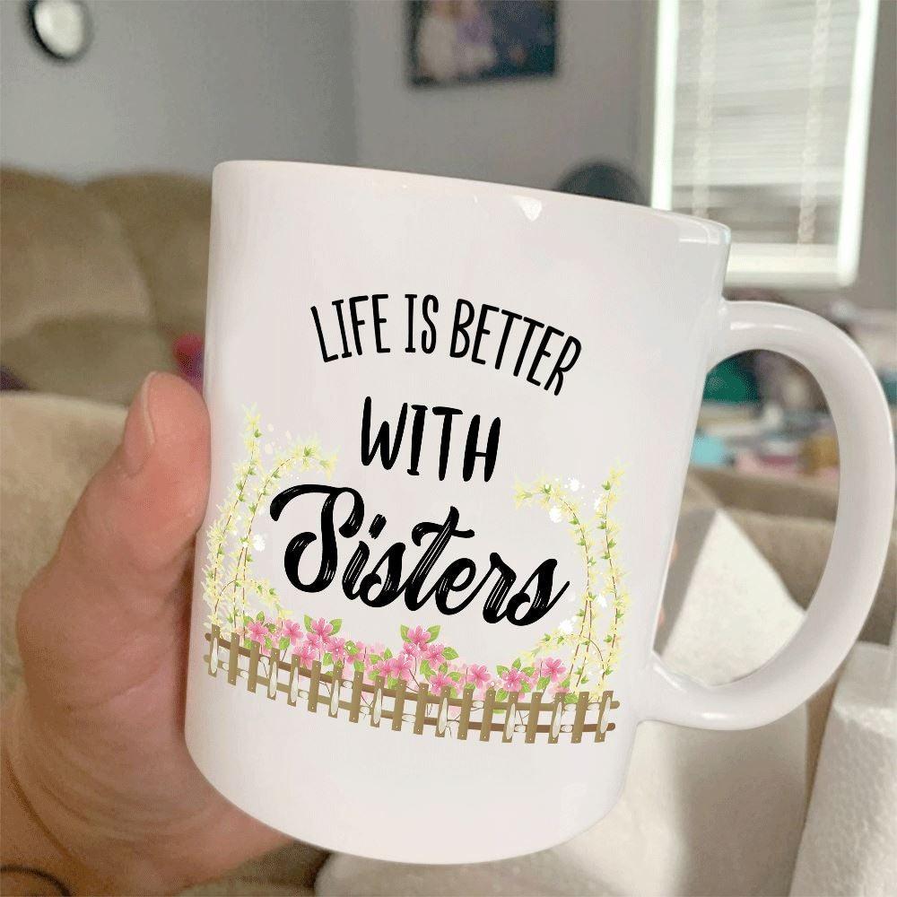 Cowgirl Mug Personalized Name And Styles Life Is Better With Sisters - PERSONAL84